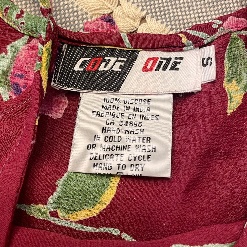 CODE ONE Raspberry Rose Slip Dress S - Picture 5 of 5